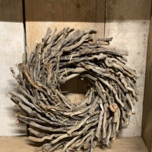 Krans wood bruin 30 cm