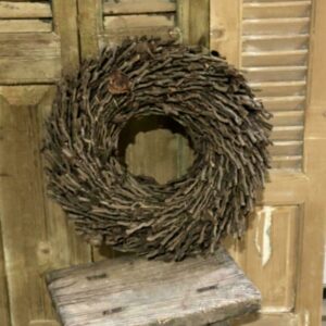 Krans wood bruin 40 cm