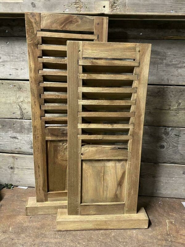 Luik teak op voet S