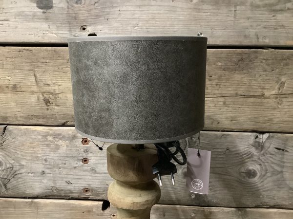 Lampenkap bruin leather look 20 cm