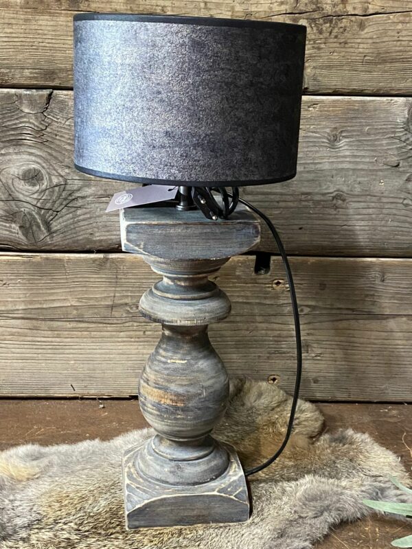 Balusterlamp grijs