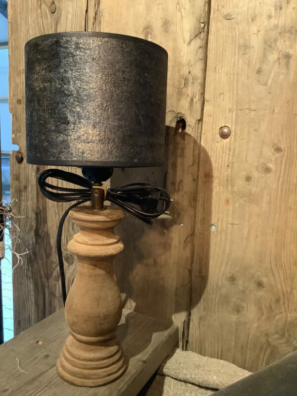 Lampenkap zwart velours 15 cm
