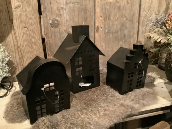 Huisje metaal zwart hals - Afbeelding 2