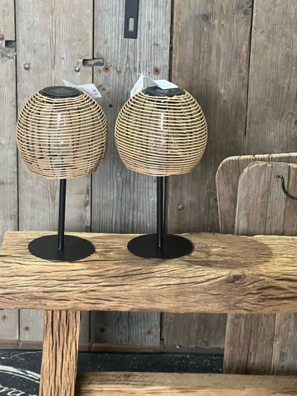 Solar lantaarn tafel model rond