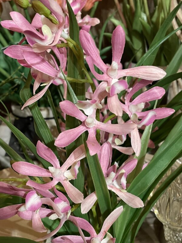 Kunst orchidee licht roze - Afbeelding 2