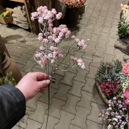 Kunst gips tak licht roze