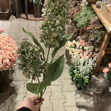 Kunst tak hortensia groen