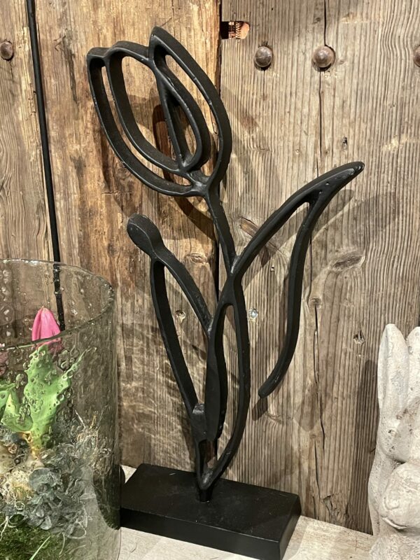 Ornament zwart tulp