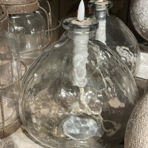 Led lantaarn transparant glas