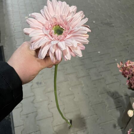 Kunst gerbera licht roze