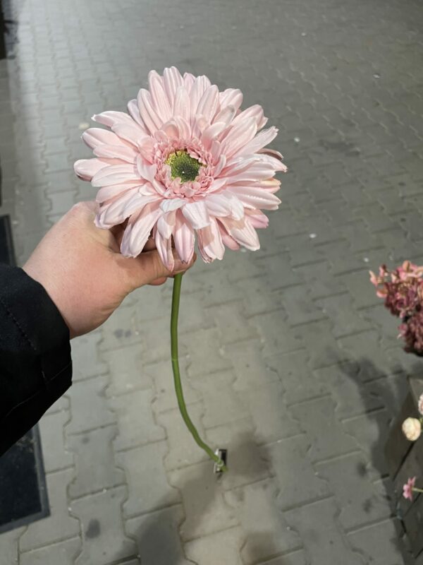 Kunst gerbera licht roze