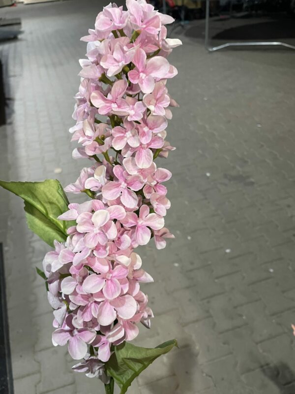 Kunst hortensia roze - Afbeelding 3