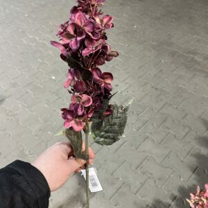 Kunst hortensia donker rood paars