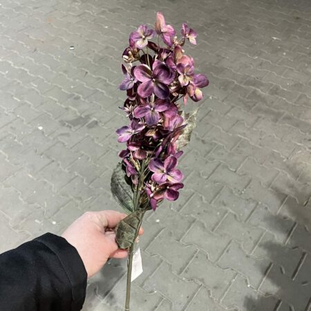 Kunst hortensia donker paars