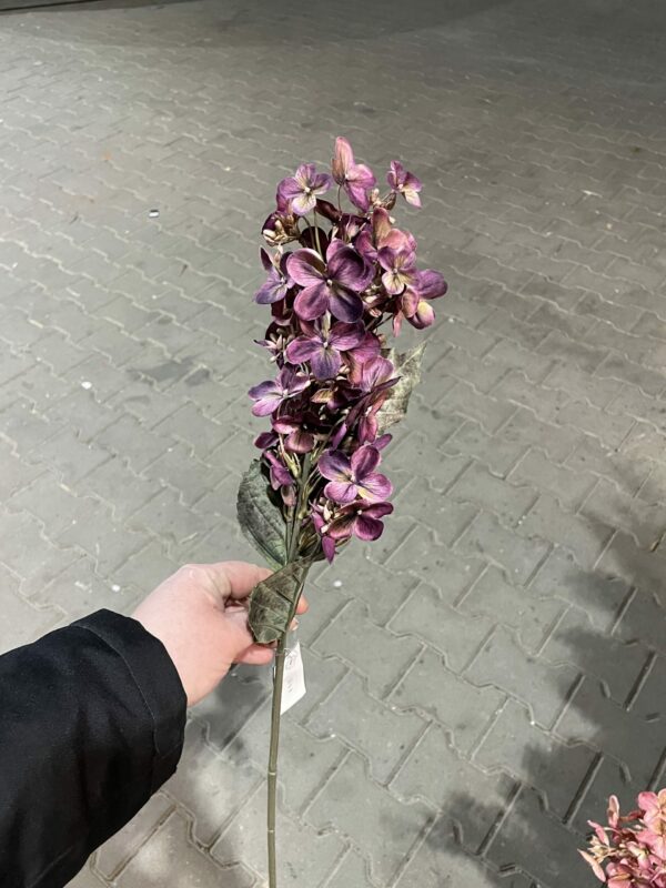 Kunst hortensia donker paars