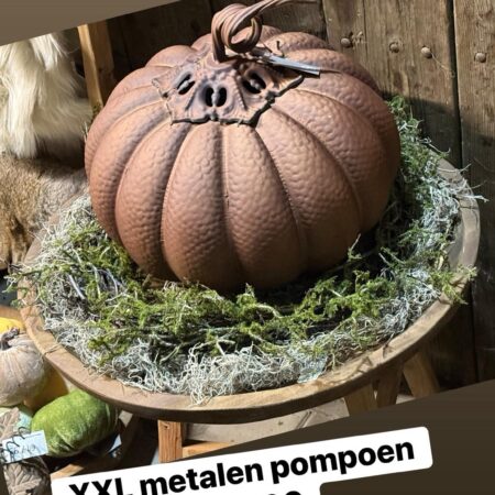 XXL metalen pompoen
