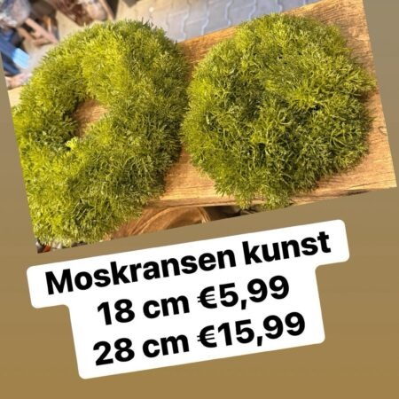 Mos krans kunst groot